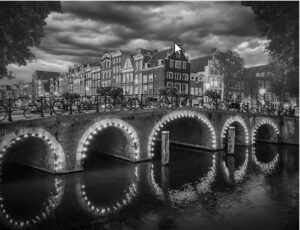 Sue Matsunaga Amsterdam Lighted Bridge