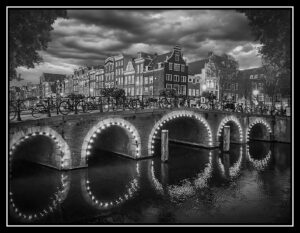 Sue Matsunaga Amsterdam Lighted Bridge