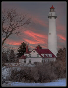 Linda Kruzic Lighthouse At Dusk